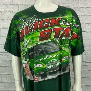 Rare Vintage Chase Authentics Dale Earnhardt Jr. Full Print Nascar Tee Tshirt